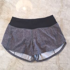 Lululemon Run times short II 4” grey sz 4 NWOT